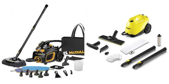 Side by side comparison of accessories of McCulloch MC1375 and Karcher SC 3 EasyFix